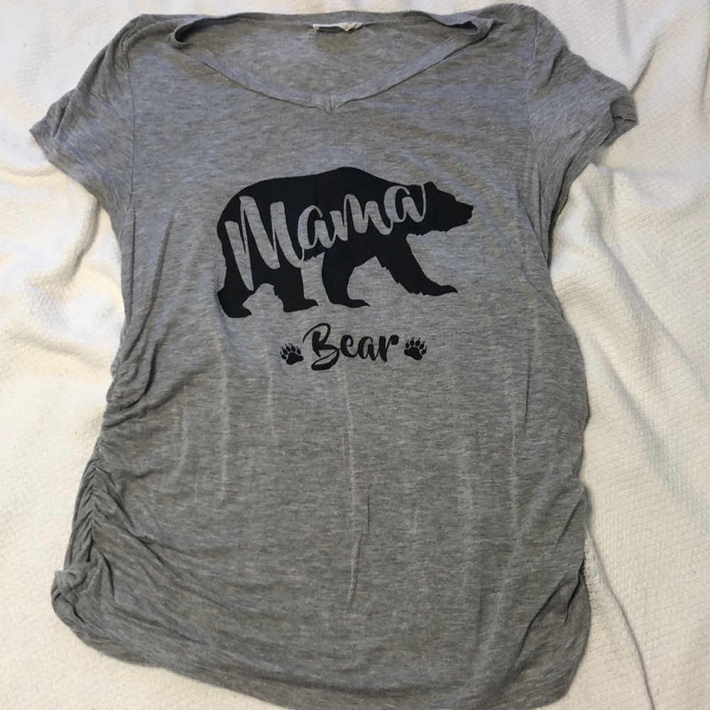 Gray maternity shirt